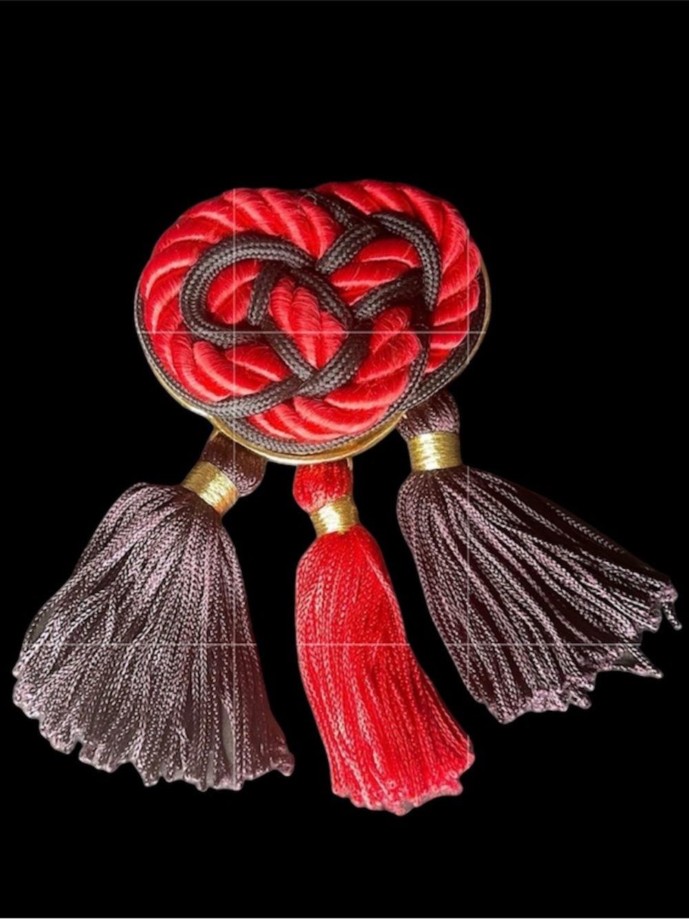 Vintage Carol Dauplaise Large Statement Tassel Brooch